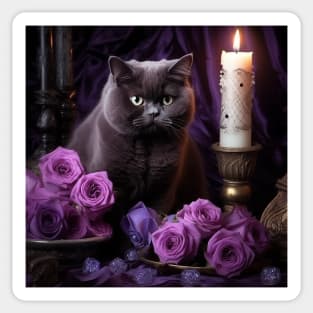 Goth British Shorthair Sticker